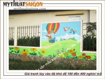 Công trình vẽ tranh tường mầm non tại Bình Phước - PHONG THỦY
