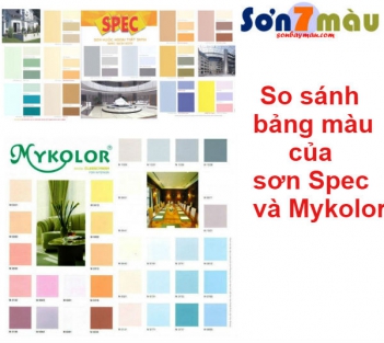 So sánh sơn spec và mykolor - PHONG THỦY