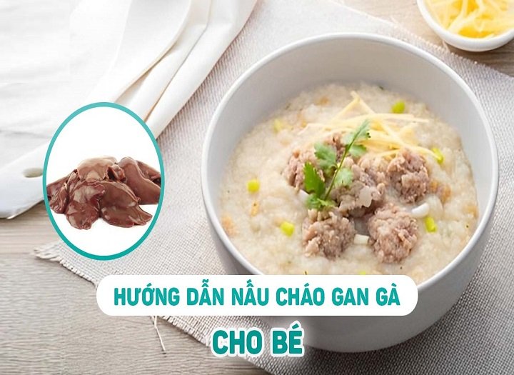 cháo gan gà cho bé